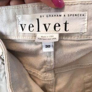 Velvet Cream Skinny Jeans